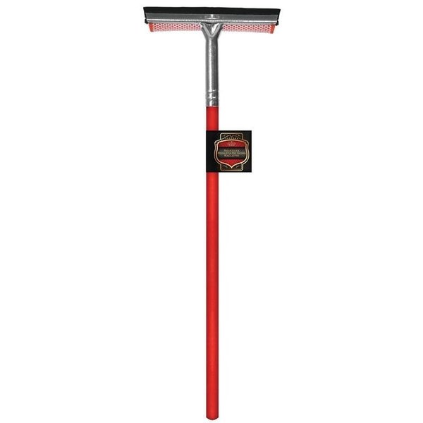 Sm Arnold Squeegee Sponge, NylonRubber Blade, Wood Handle, Red 25-621